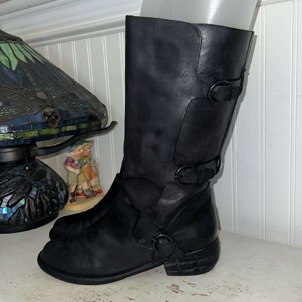 Trouve leather boots black